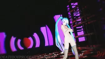 Miku is showing her all and dancing to - Lupin -1191