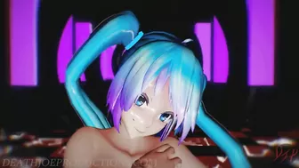 Miku is showing her all and dancing to - Lupin -1191