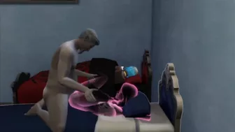 The male member enters the transparent girl and is seen in sex | sims 4 wicked woohoo