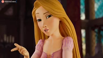 3D Rapunzel Delicious Sloppy Blowjob to Her Prince Cum in Mouth | MakimaOrders