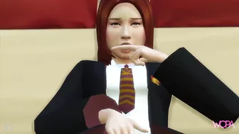 Ginevra Weasley calls her friends for a hot interracial gangbang