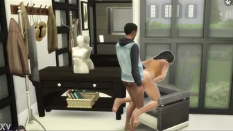 SIMS 4 - EBONY COUPLE HAS A QUICK HARD FUCK