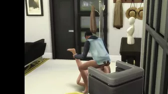 SIMS 4 - EBONY COUPLE HAS A QUICK HARD FUCK