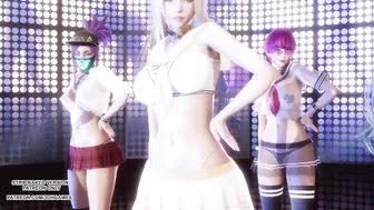 [MMD] Badkiz - Come Closer Sexy Kpop Dance Ahri Akali Seraphine Kaisa Evelynn League Of Legends KDA