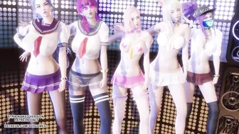 [MMD] Badkiz - Come Closer Sexy Kpop Dance Ahri Akali Seraphine Kaisa Evelynn League Of Legends KDA