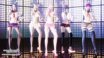 [MMD] Badkiz - Come Closer Sexy Kpop Dance Ahri Akali Seraphine Kaisa Evelynn League Of Legends KDA