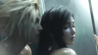 Final Fantasy Tifa Romantic Shower (3D Hentai)