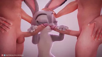 Judy Hopps enjoyed 2 dicks