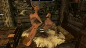 Muscular man fucks Anuriel, the king's chief adviser | Skyrim sex mods