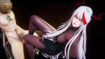 Azur Lane - Agir × Black Stockings × Footjob