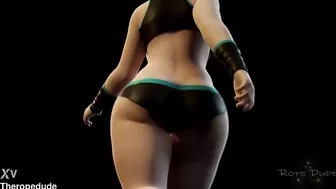 Mei sexy walk 3d animated clothed version