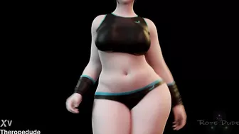 Mei sexy walk 3d animated clothed version