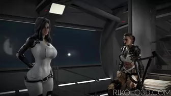 Futa Femshep fucks Miranda and Jack - trailer for animation