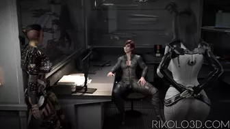 Futa Femshep fucks Miranda and Jack - trailer for animation