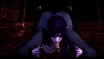 3D HENTAI POV Dark Elf swallowed all the cum