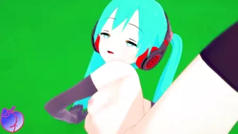 3D black fat futa fuck futa miku