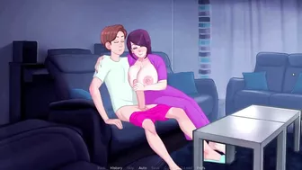 SexNote [v0.20.0d] [JamLiz] 2d sex game Jerk off his beloved in the evening on the couch