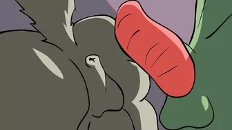 DogFurry x LizardFurry! Rule34 Original Short Animation