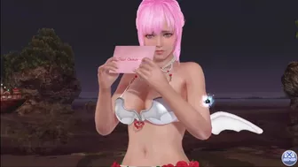 Dead or Alive Xtreme Venus Vacation Fiona Valentine's Day Pose Cards Fanservice Appreciation