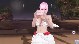 Dead or Alive Xtreme Venus Vacation Fiona Valentine's Day Pose Cards Fanservice Appreciation