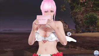 Dead or Alive Xtreme Venus Vacation Fiona Valentine's Day Pose Cards Fanservice Appreciation