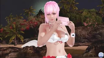 Dead or Alive Xtreme Venus Vacation Fiona Valentine's Day Pose Cards Fanservice Appreciation