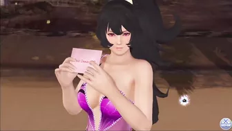 Dead or Alive Xtreme Venus Vacation Ayane Valentine's Day Pose Cards Fanservice Appreciation