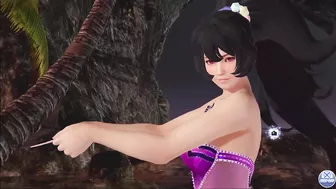 Dead or Alive Xtreme Venus Vacation Ayane Valentine's Day Pose Cards Fanservice Appreciation