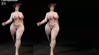 Mei sexy walk 3d animated nude pmv