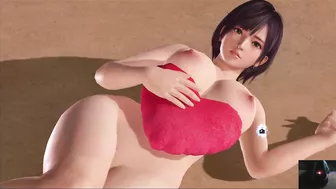 Dead or Alive Xtreme Venus Vacation Nagisa Valentine's Day Heart Cushion Pose Nude Mod Fanservice Ap