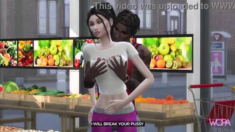 [TRAILER] Bride enjoying the last days before getting married. Sex in the supermarket - Interracial cheating