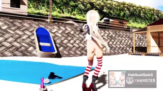 MMD r18 suzuya become an adult model after broke 3d hentai