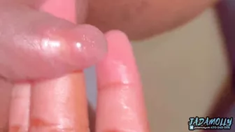 Stroking Huge Clit