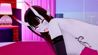 Thick Dark Elf rides big Dildo : 3D Hentai Porn